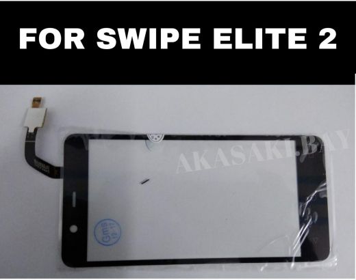 Brand New Touch Screen PDA Digitizer Front Glass For Swipe Elite 2 - Black