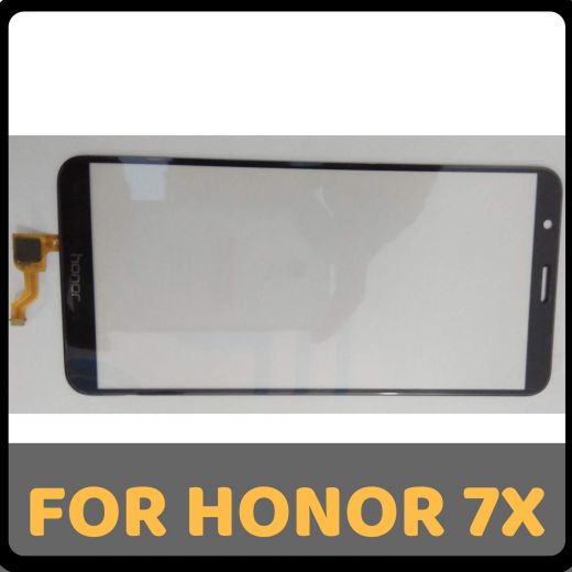 Brand New Touch Screen PDA Digitizer Front Glass For Huawei HONOR 7X - Black